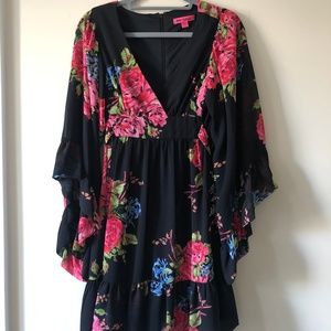 Betsey Johnson Flowy Floral Dress